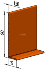 Гибкий плинтус (плинтусная лента) Jl 60 JL 60 фото 1 | FLOORDEALER